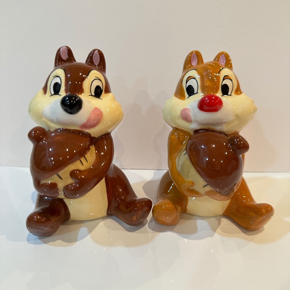 DISNEY Chip and Dale Salt And Pepper Shakers